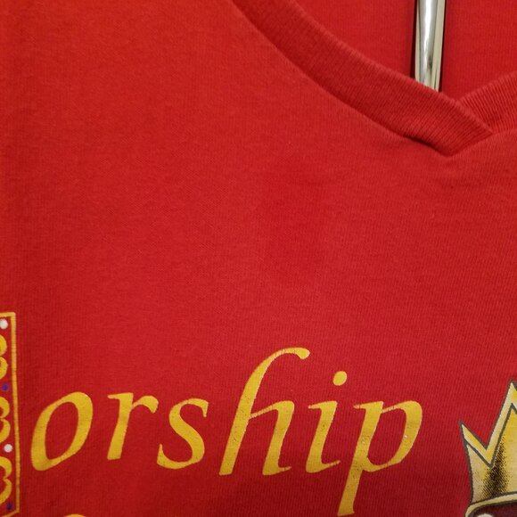 VINTAGE Y2K SNOW WHITE EVIL QUEEN A DISNEY CLASSIC- WOMENS 26/28 RED - Picture 7 of 13